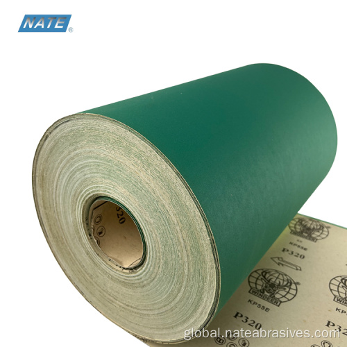 Sand Paper Roll Green Sandpaper Aluminum Oxide Abrasive Sanding Paper Roll Supplier